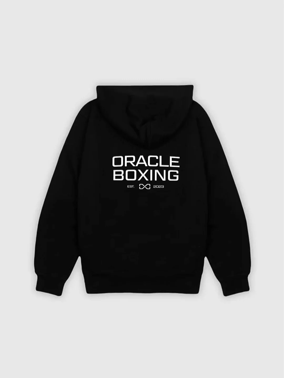 Oracle Boxing Hoodie in Black - Back View