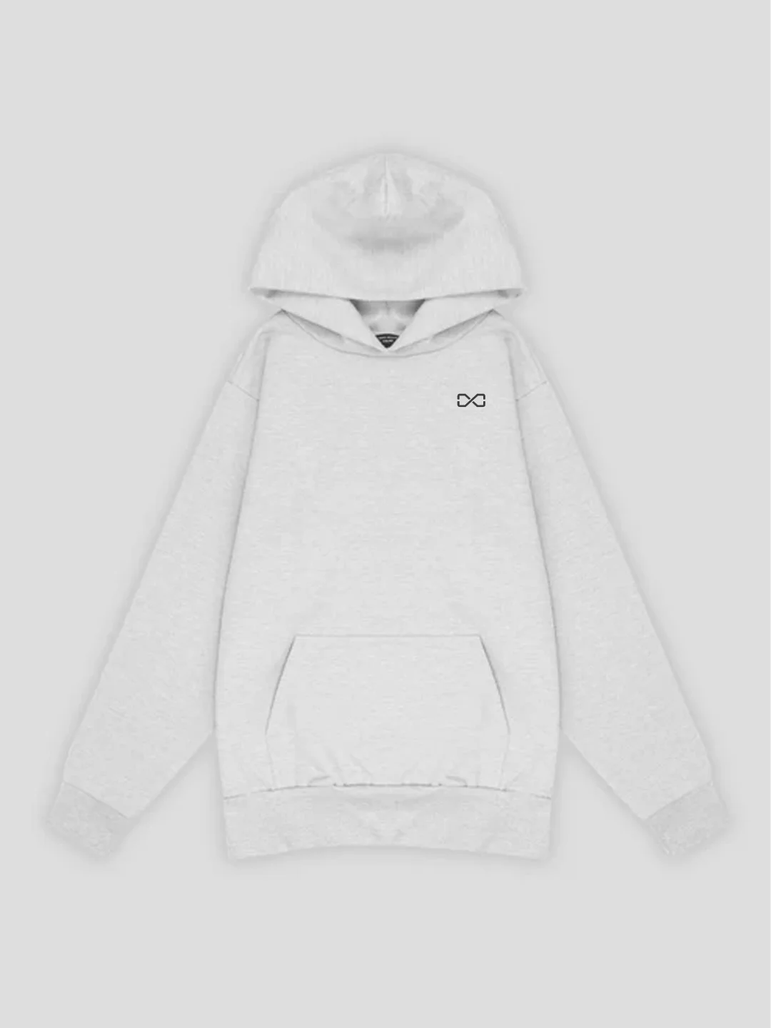 Oracle Boxing Hoodie in Grey - Front View